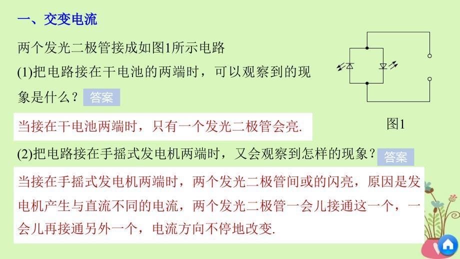 高中物理第2章交变电流与发电机学案1怎样产生交变电流同步备课课件沪科版选修3-2_第5页