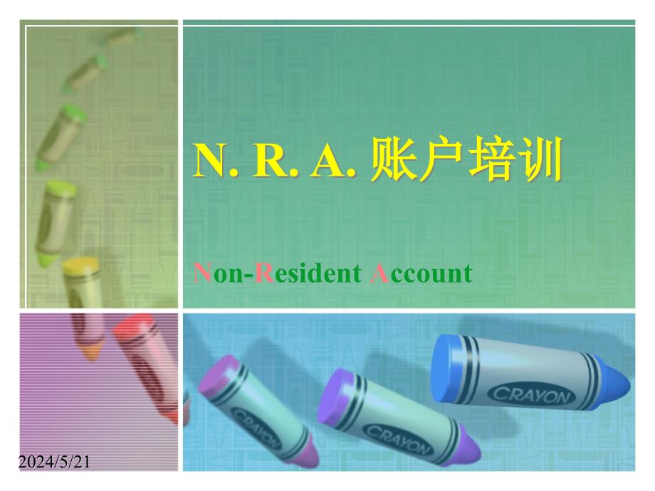 {企业通用培训}NRA账户培训1_第1页