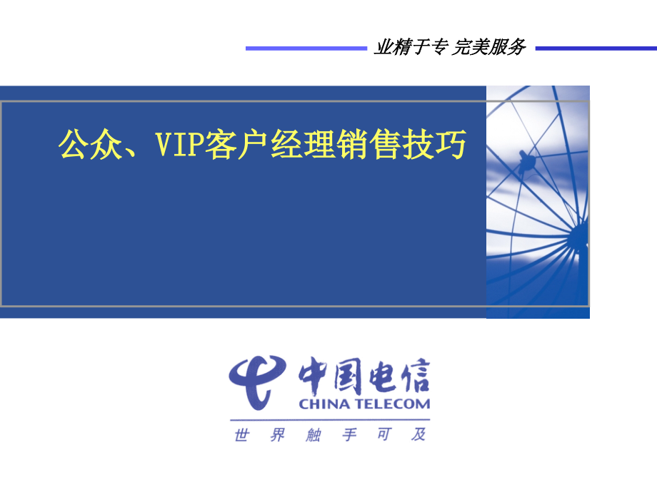 {营销培训}公众VIP客户经理销售技巧培训_第1页