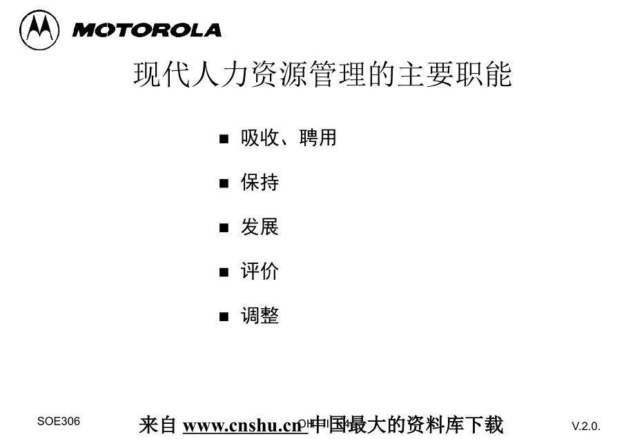 {人力资源规划}摩托罗拉人力资源规划案例分析_第4页