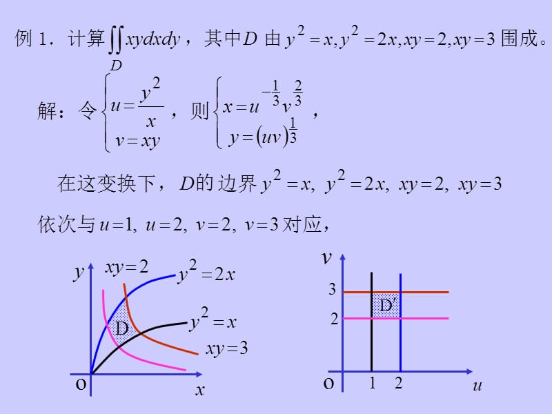 二重积分的一般换元法则课件_第2页