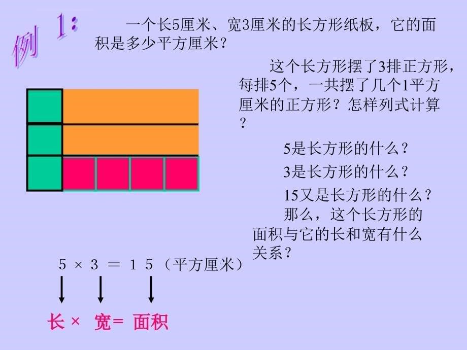 人教版三年级数学下册第五单元长方形和正方形的面积计算课件_第5页