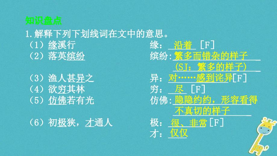 中考语文专题复习四文言文阅读第7篇桃花源记课件_第2页