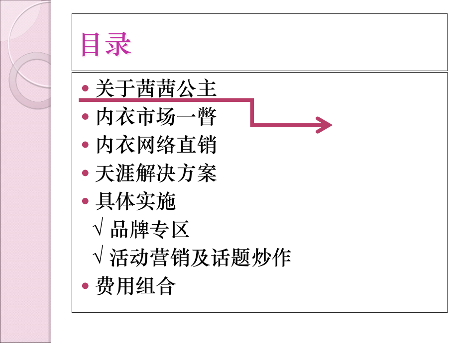 {网络营销}广告策划精品案例茜茜公主品牌内衣网络宣传推广策划方_第2页