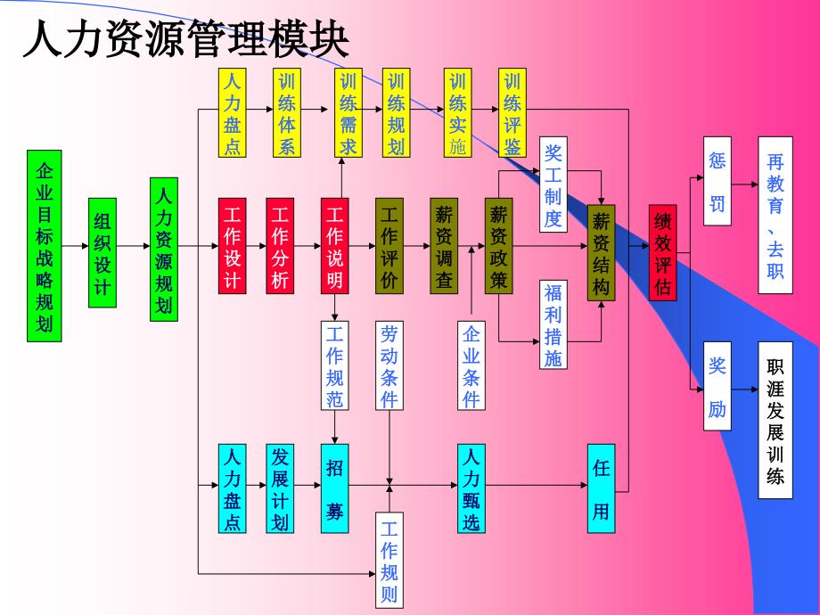 {人力资源战略}企业目标战略规划组织设计人力资源规划人力盘点训练体系_第1页