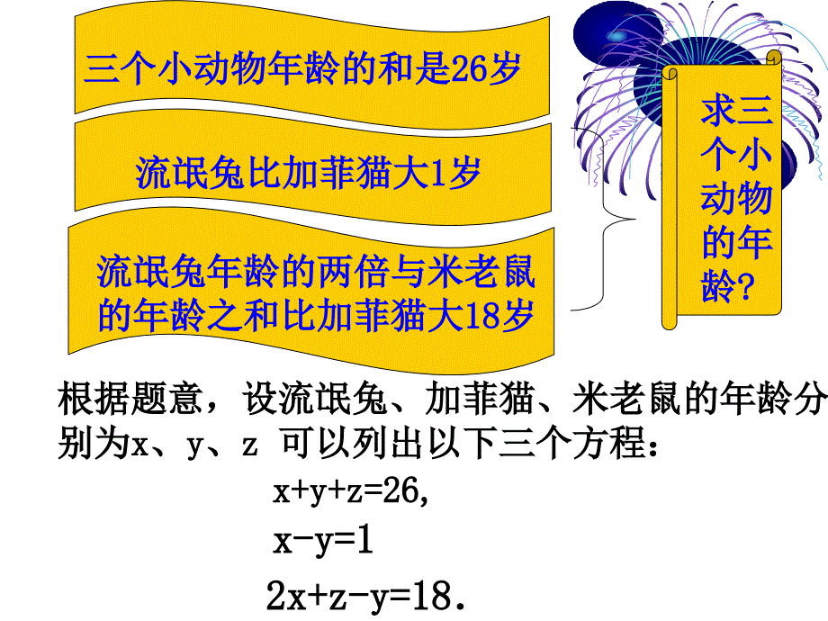 人教版七年级下三元一次方程组课件_第2页