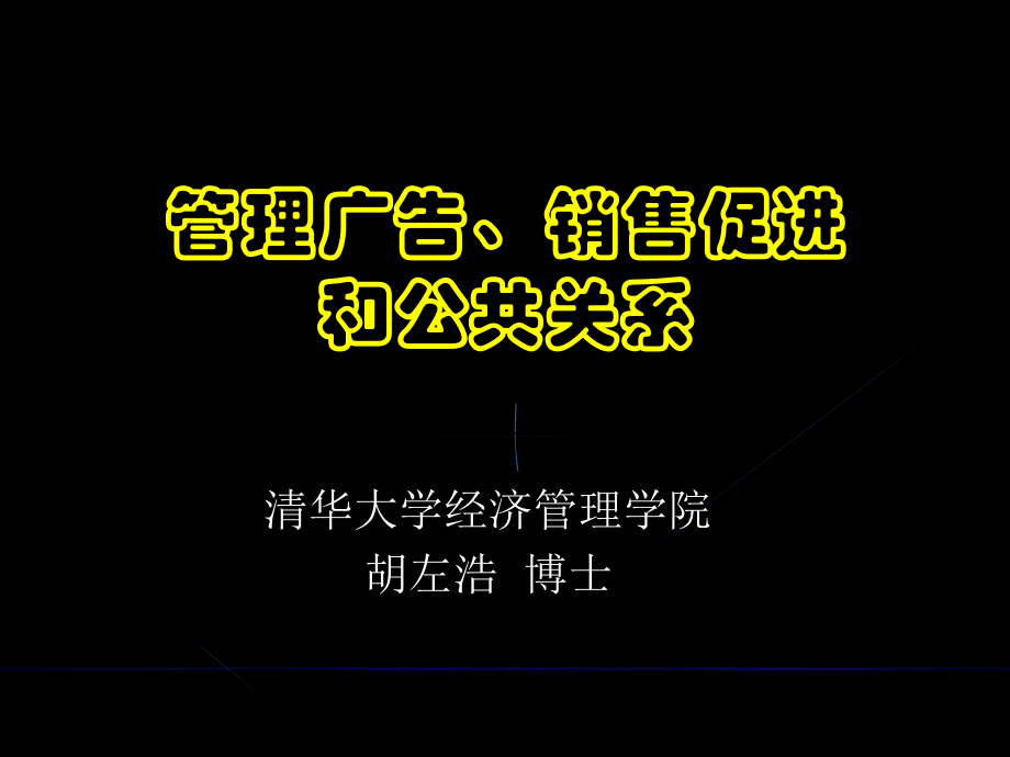 {营销培训}清华大学博士胡左浩-销售广告和公共关系培训_第1页