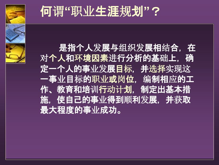 {人力资源职业规划}100页PPT幻灯片如何规划职业生涯_第4页