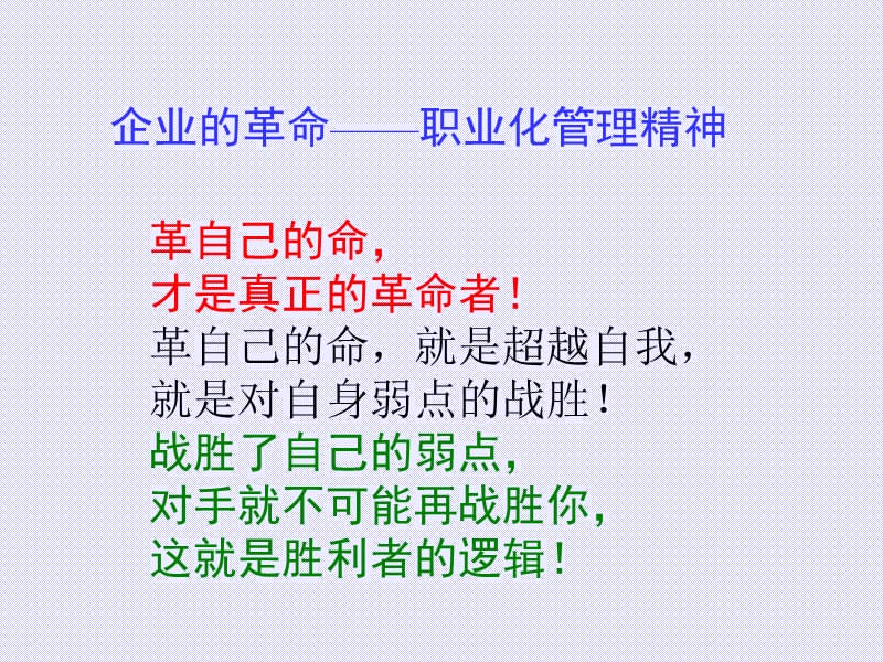 {人力资源职业规划}职业化精神职业化能力培训117页PPT_第4页