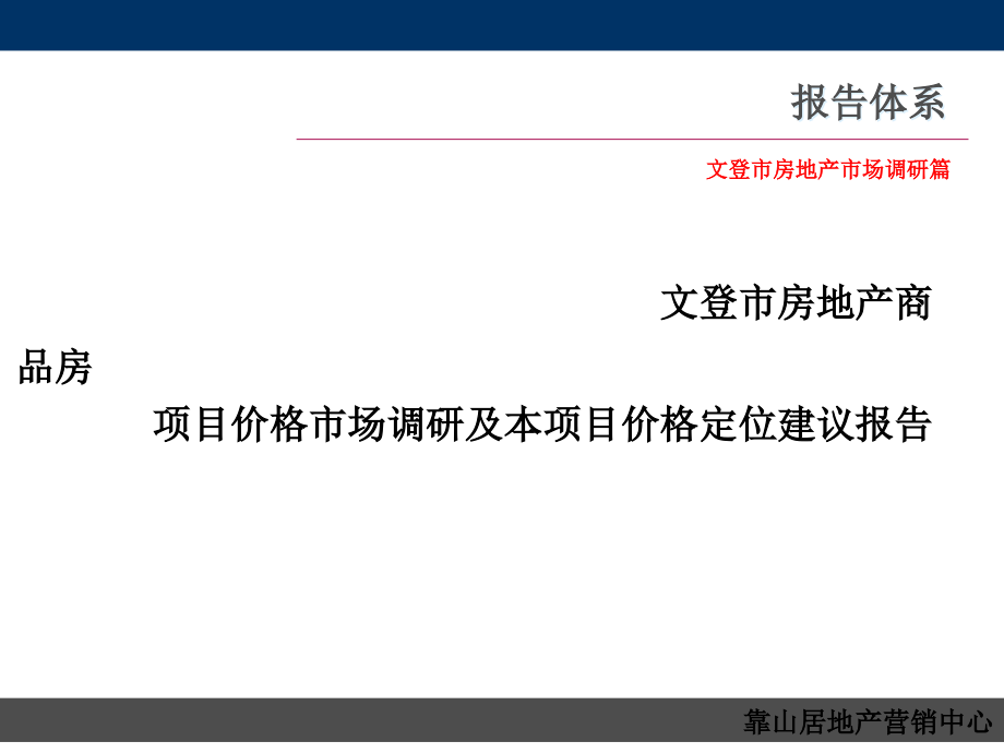 {营销报告}山东文登市项目营销报告101_第2页