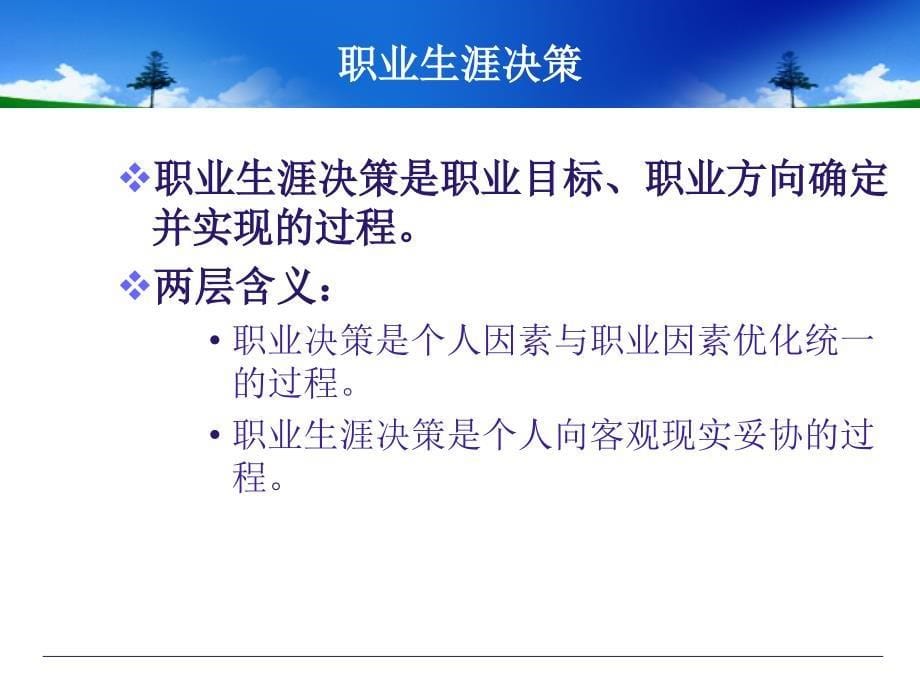 {人力资源职业规划}职业生涯决策讲义_第5页