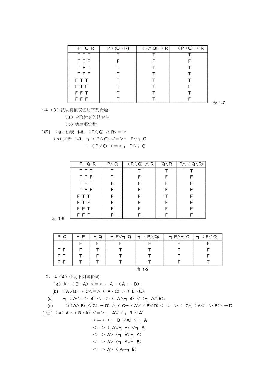 离散数学复习资料全[文摘][整理]_第5页