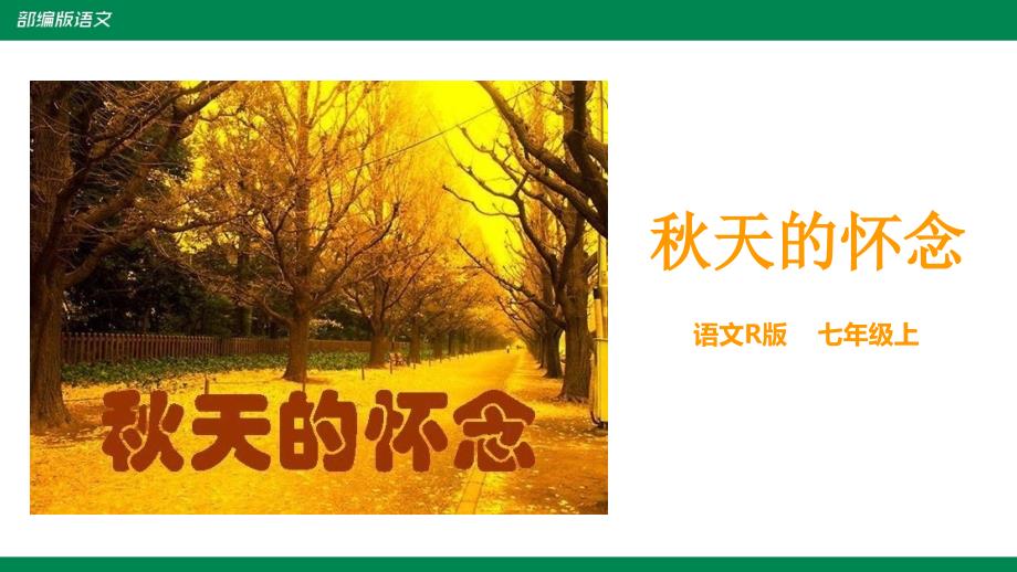 备课易-初中语文七年级上册《秋天的怀念》课件_第1页