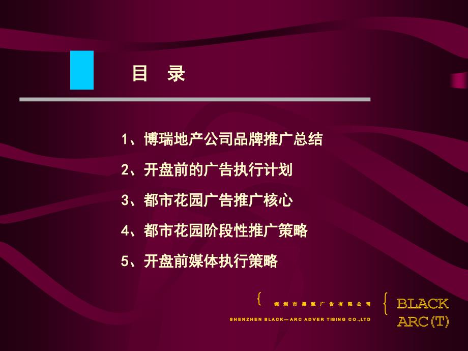 {广告传媒}黑弧某市博瑞都市花园广告推广计划_第2页