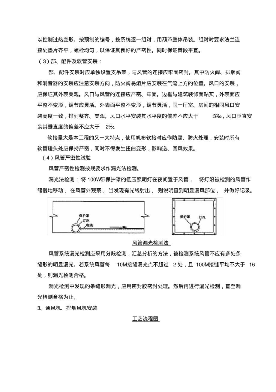 通风防排烟工程施工组织设计方案[整理]_第5页