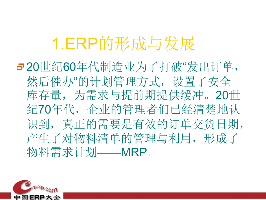 {管理信息化ERPMRP}ERP专业学习讲义_第3页