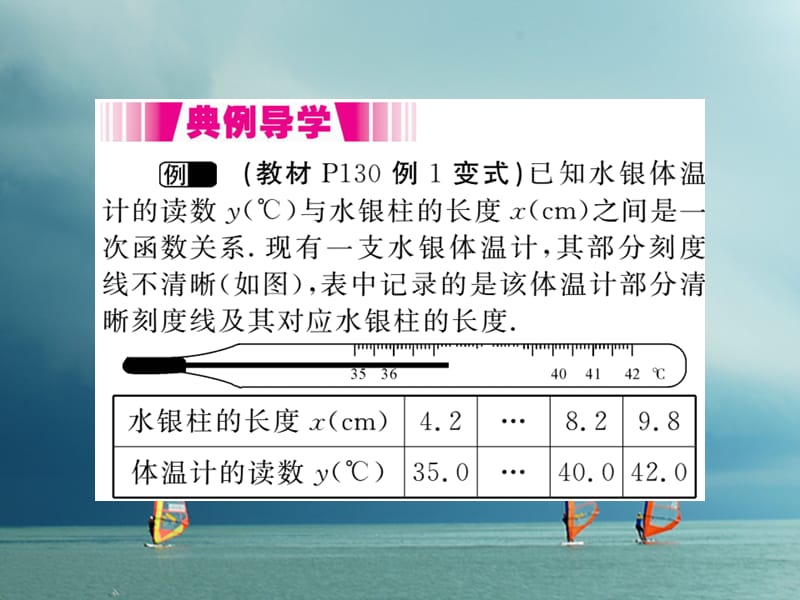 八年级数学下册第四章一次函数4.4用待定系数法确定一次函数表达式导学课件（新版）湘教版_第3页