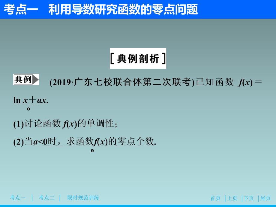 20、2020高考数学（文科）新精准大二轮课件：专题六 第五讲 第2课时　导数的应用_第3页