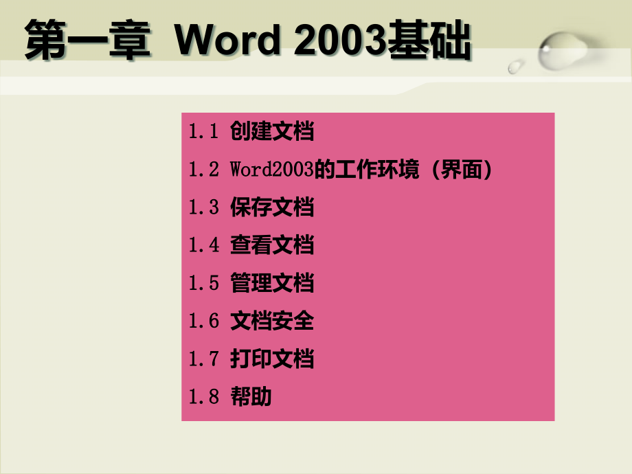 {企业通用培训}某某某某年全国职称计算机Word2003培训_第4页