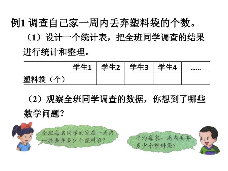 最新 精品冀教版数学六年级下册教学课件-（三）统计与概率-第1课时 简单的数据统计过程_第5页