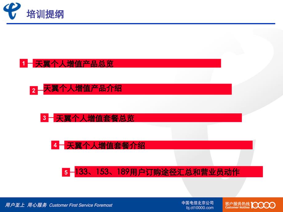 {产品管理产品规划}中国电信天翼个人增值产品及套餐培训_第3页