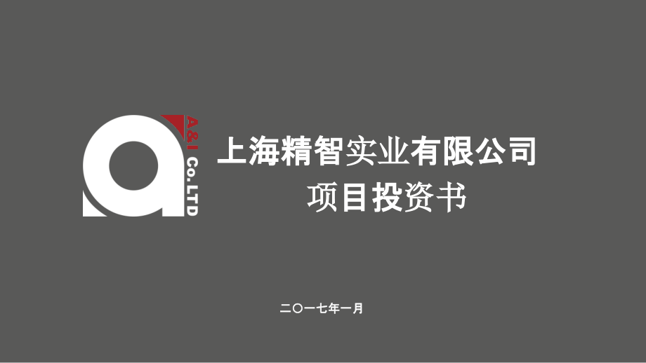 {财务管理投资管理}修订版某市精智实业公司投资建议书_第1页