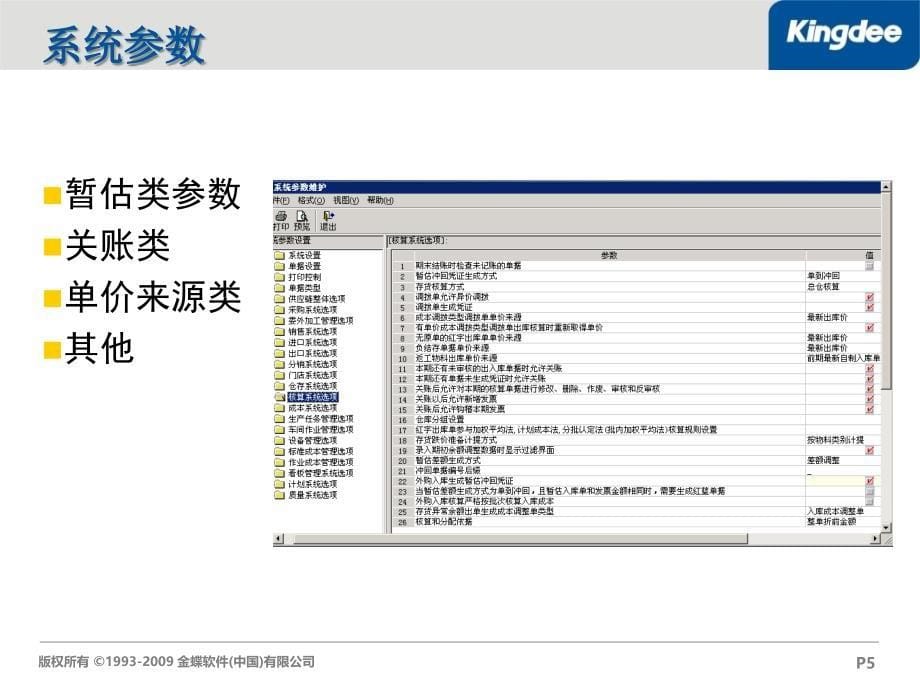 {企业通用培训}金蝶K3存货核算计价办法培训_第5页