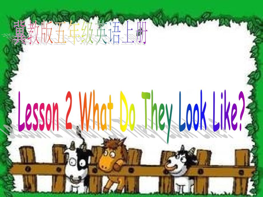 推荐Lesson2WhatDoTheyLookLike课件1_第1页