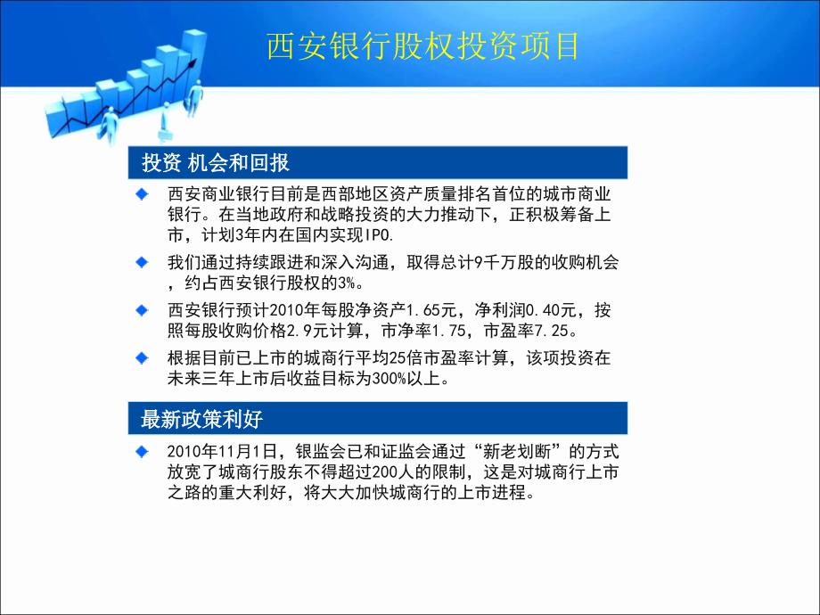 {财务管理投资管理}西安银行股权投资分析_第2页