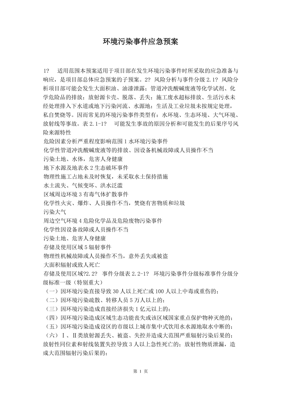 环境污染事件应急预案_第2页