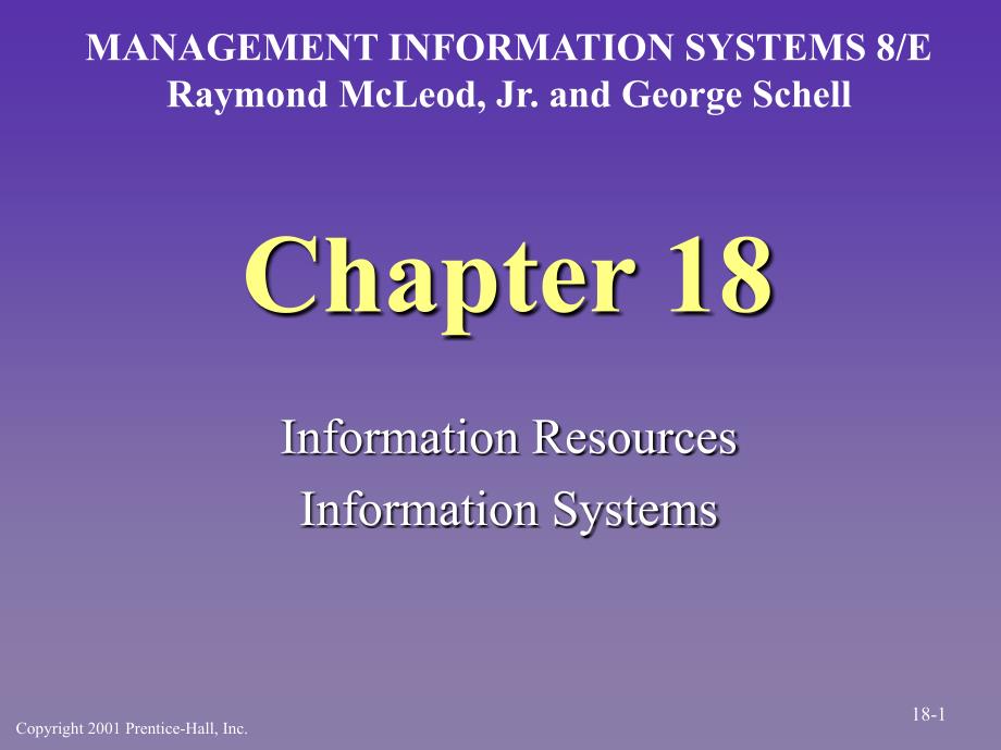 管理信息系统18Ination Resources教材课程_第1页