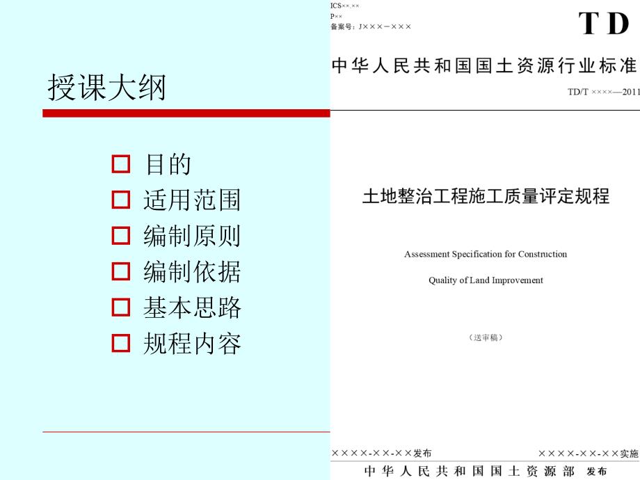 土地整治工程质量标准研究报告_第2页