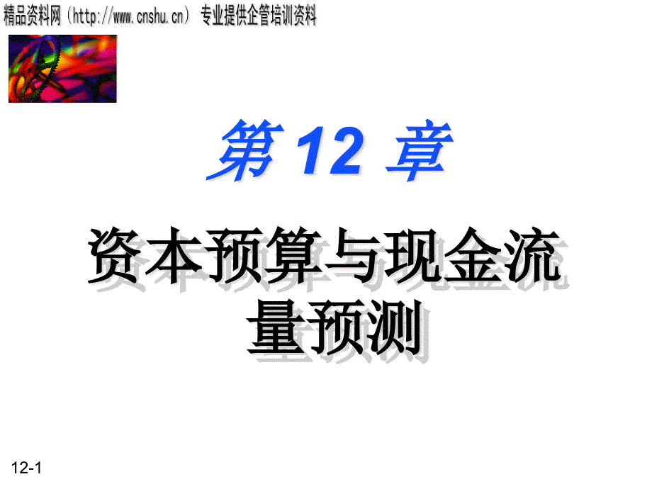 {财务管理现金流分析}服装行业资本预算与现金流量预测_第1页