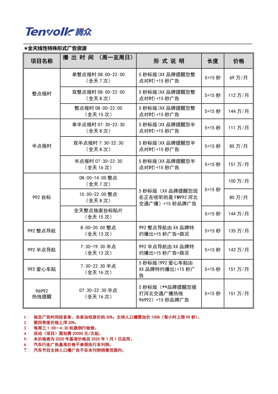 河北电台广告及河北交通广播(FM99.2)广告价格_第3页
