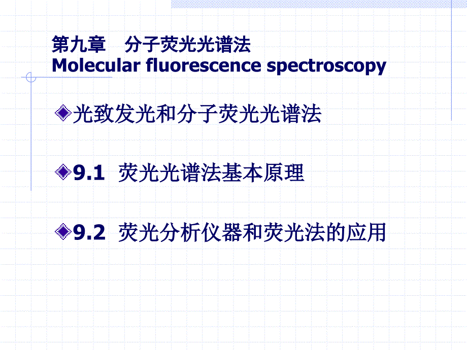 第九章荧光分光光度法_第1页