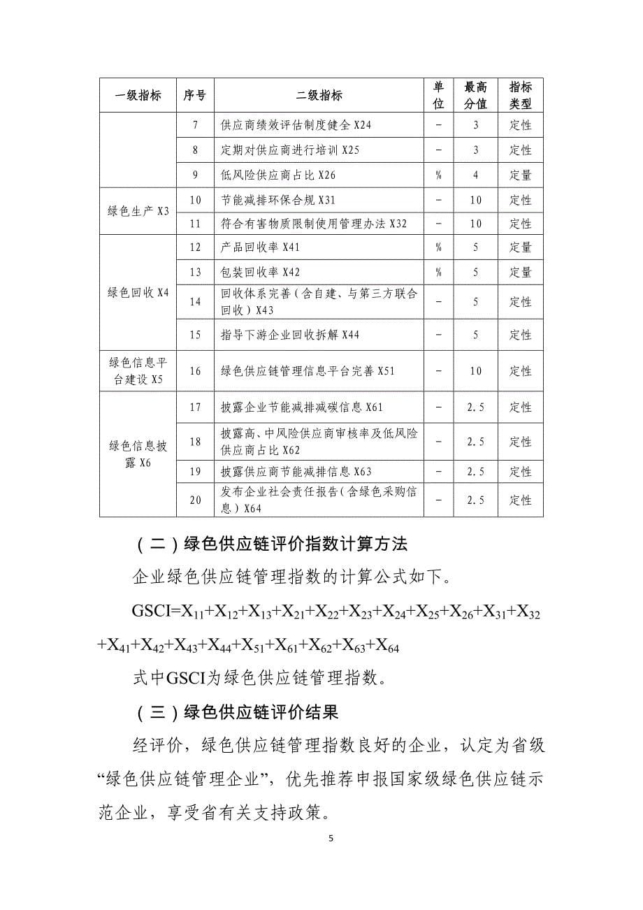 贵州绿色供应链管理评价要求、企业评价报告_第5页
