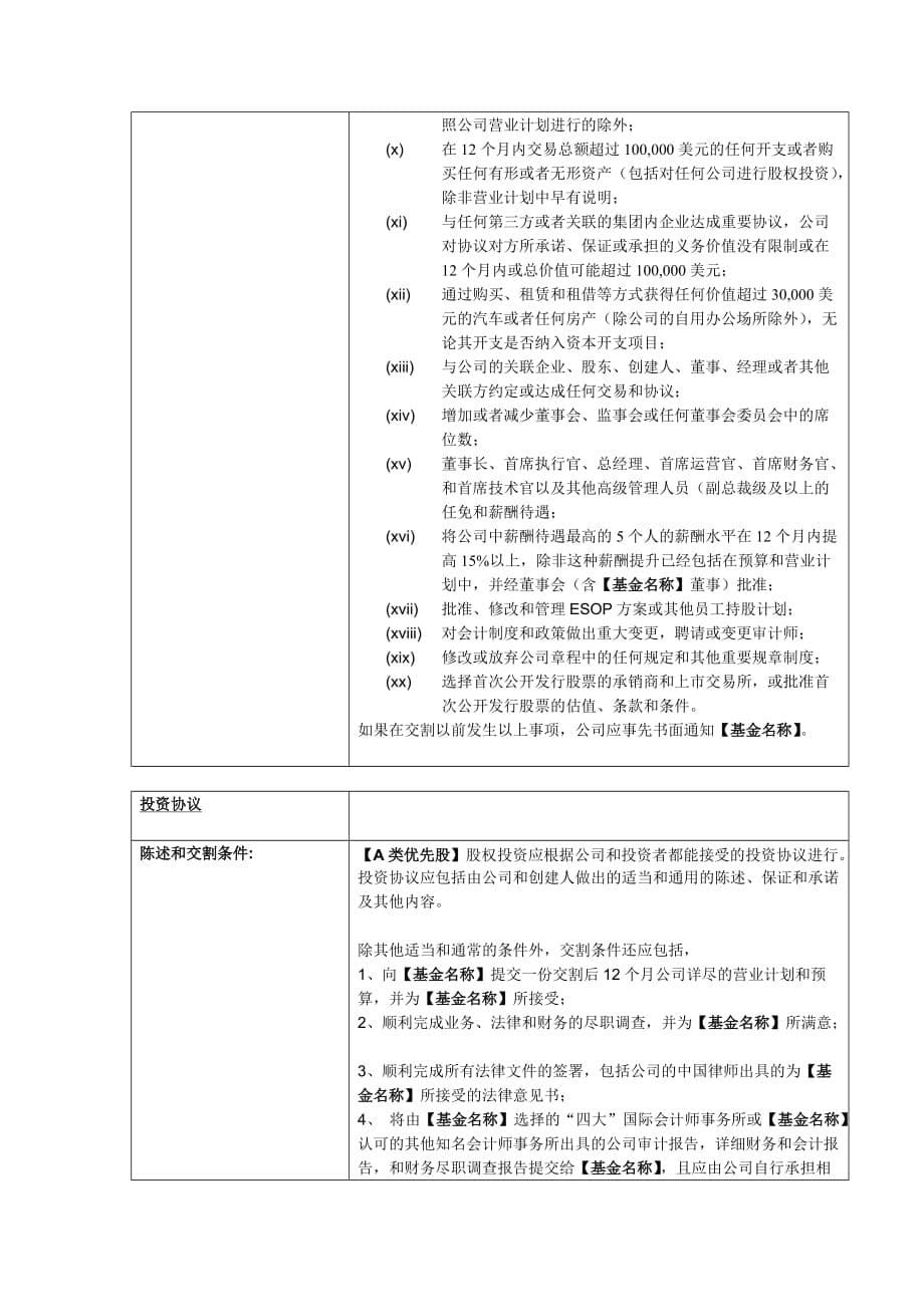 VC投资协议A类优先股.doc_第5页