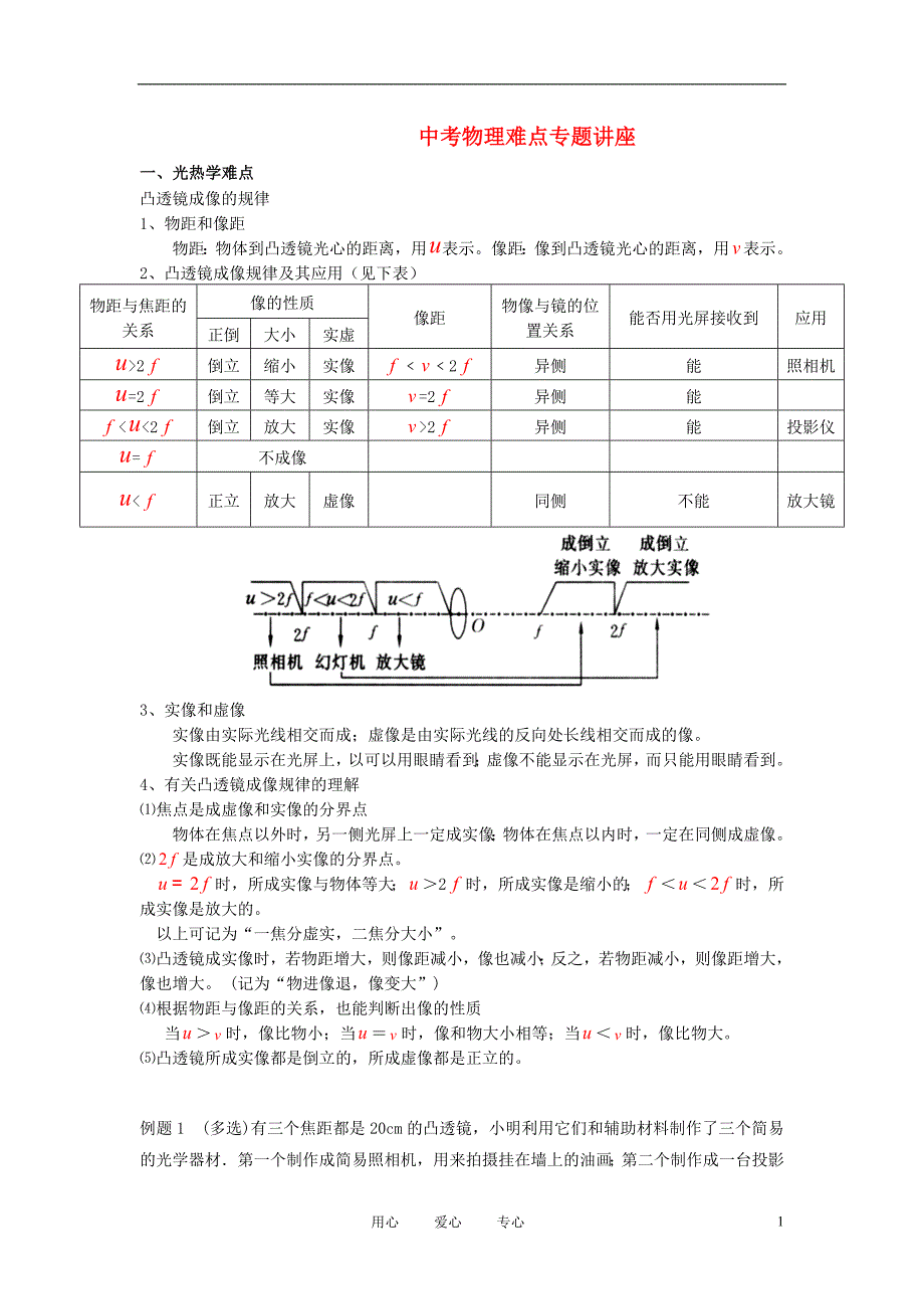 中考物理 难点专题讲座.doc_第1页