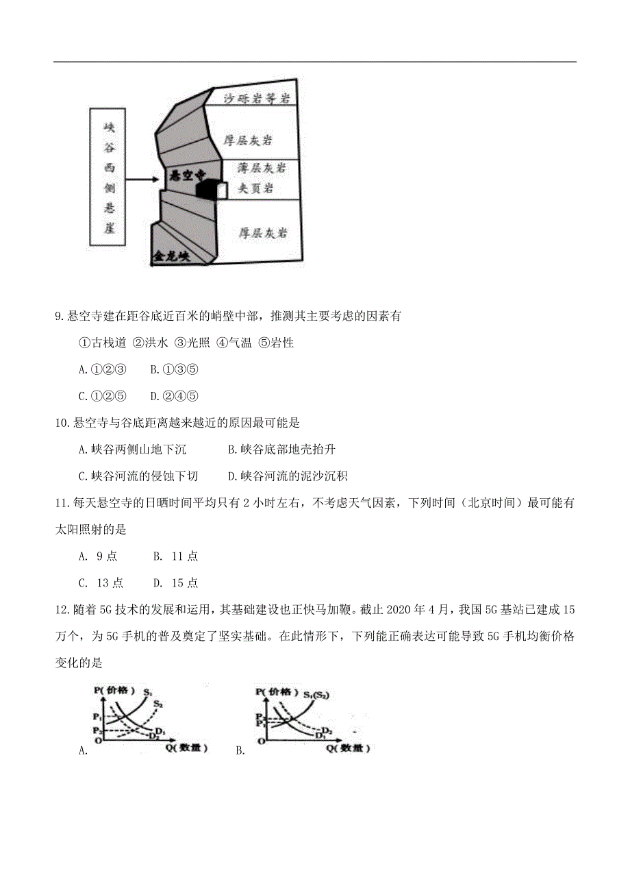 辽宁省沈阳市学校高中部2020届高三第八次模拟考试 文科综合（含答案）_第4页