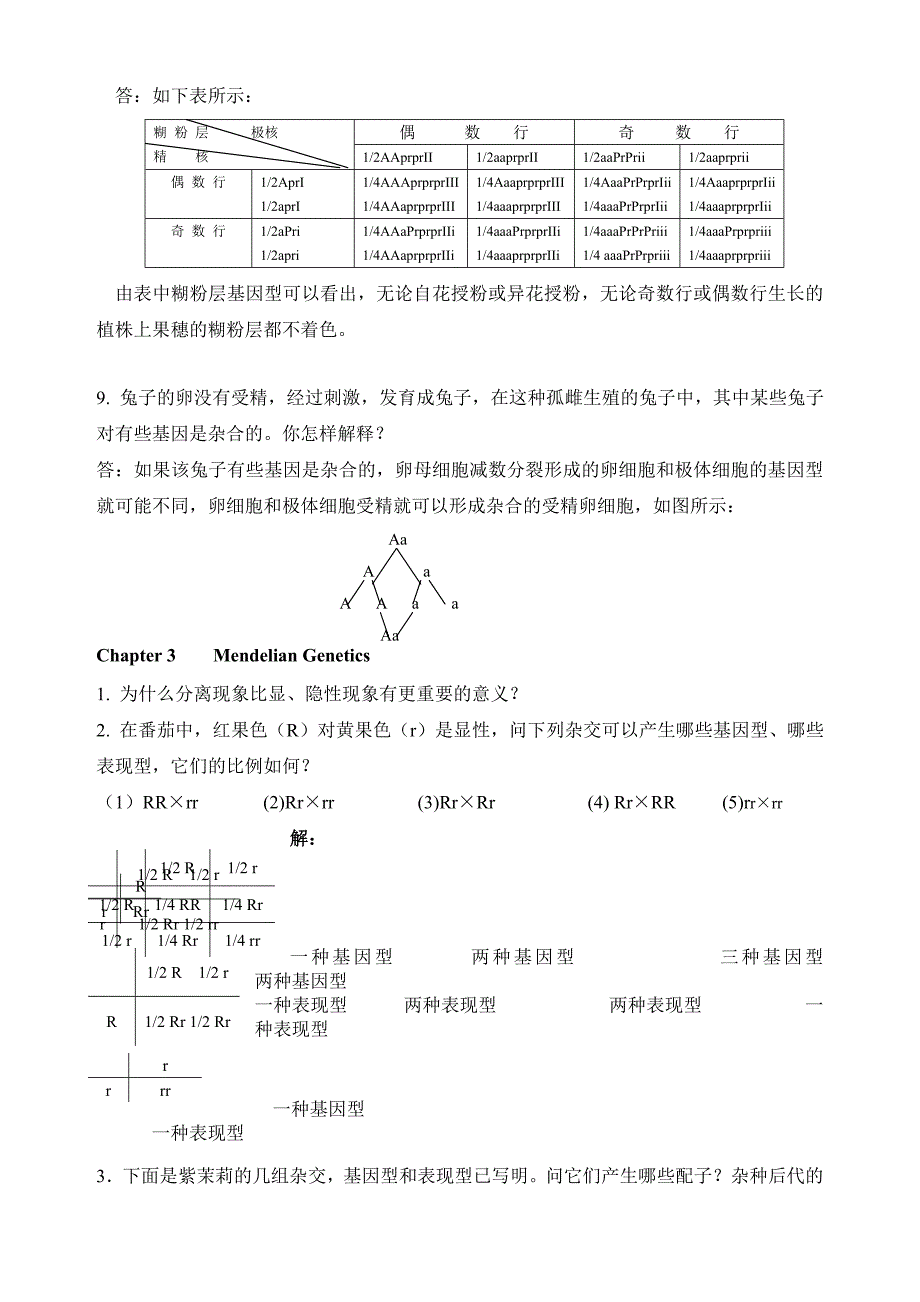 遗传学课后习题及答案[77页]_第4页