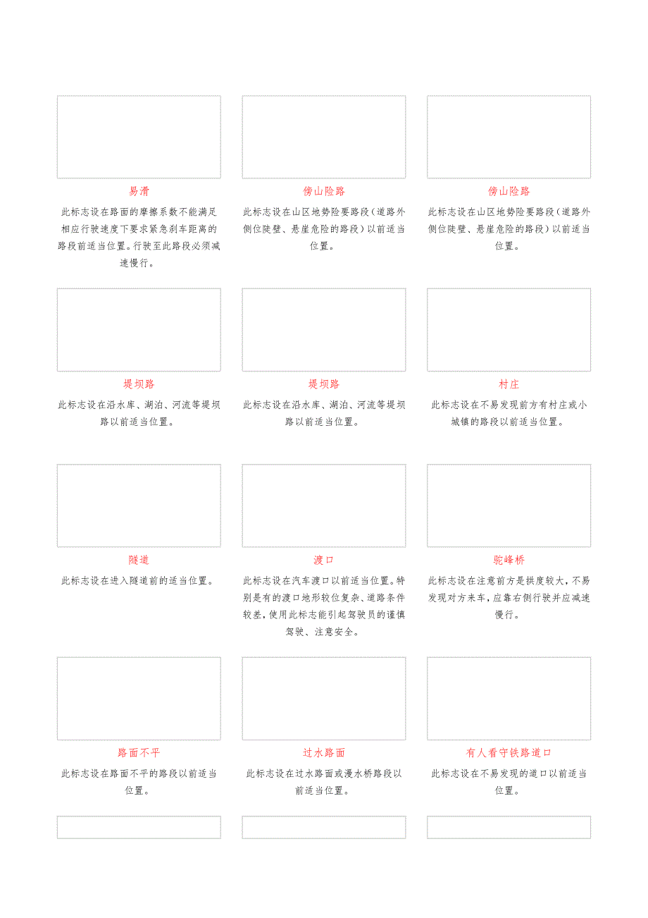 交通标志和驾驶理论易错题_第3页