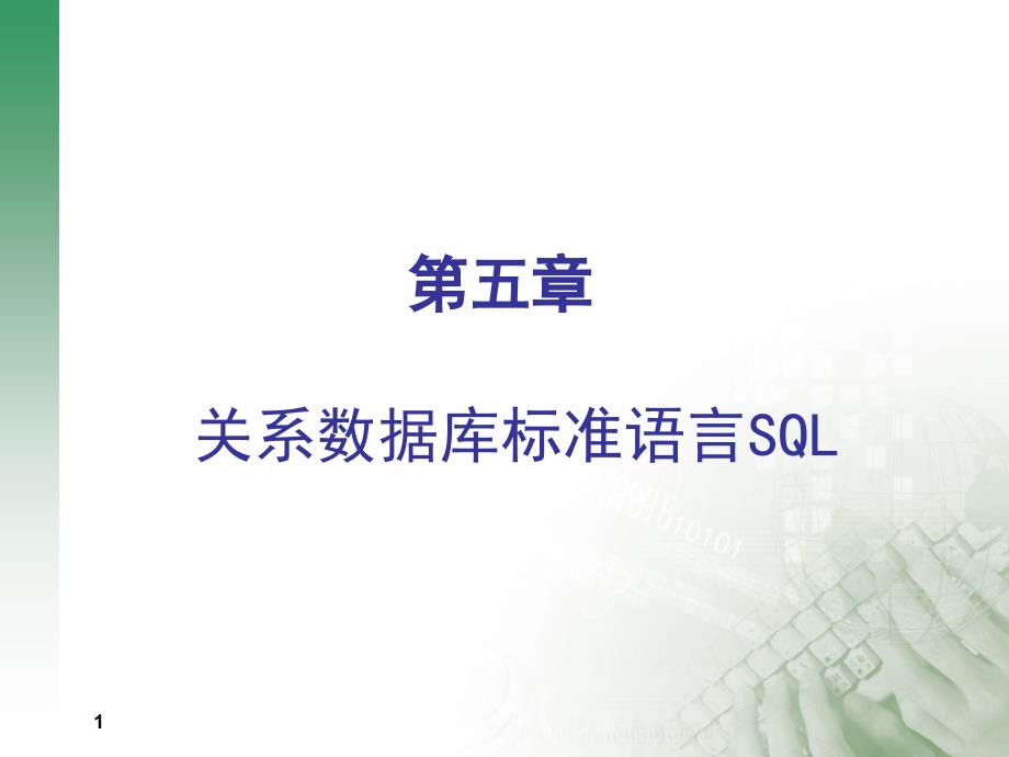 关系数据库标准语言SQL资料_第1页