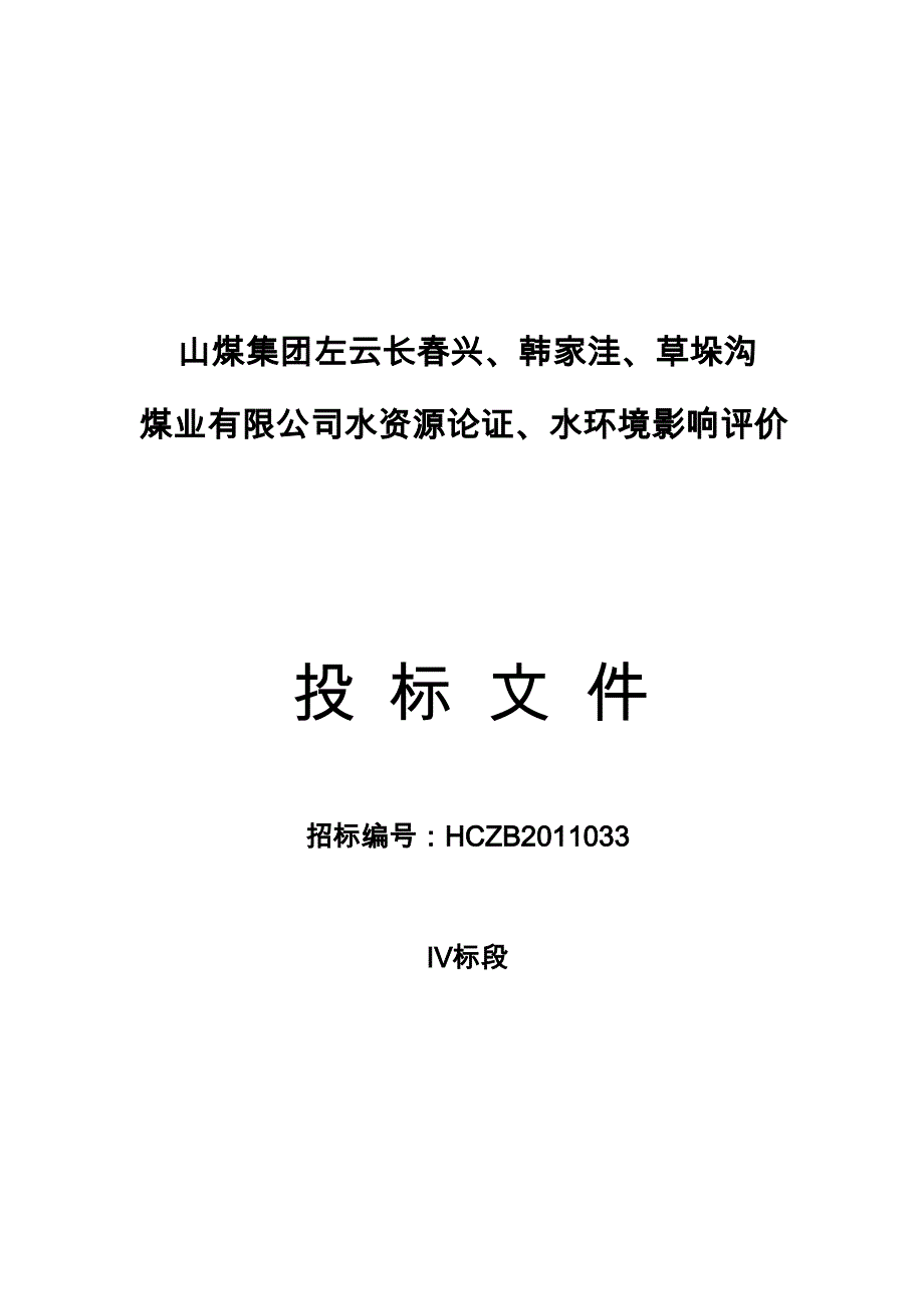 水资源论证投标文件.doc_第1页