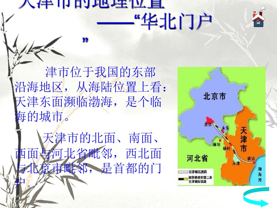 八年级地理下册：第二章第二节 “华北门户”――天津市(课件)湘教版_第3页