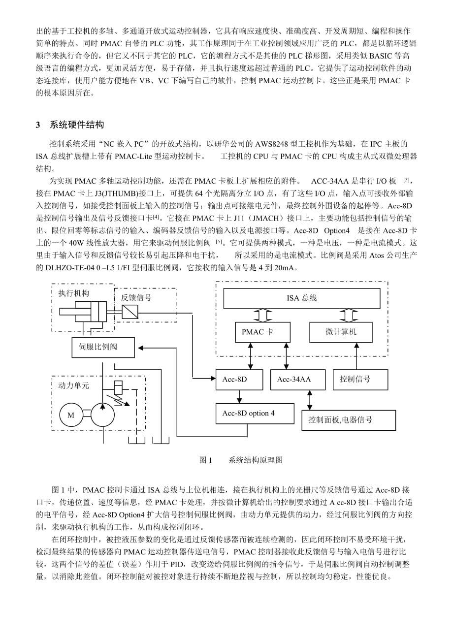 基于PMAC运动控制器下液压数控系统的研制.doc_第2页