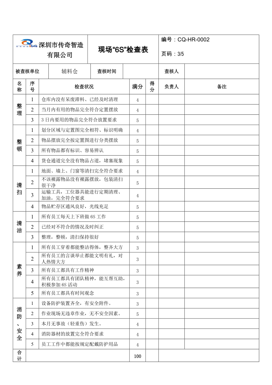 6S检查表【标准版】.doc_第3页