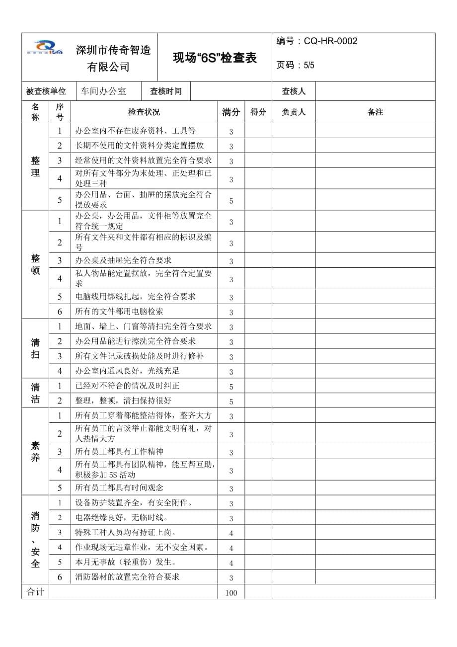 6S检查表【标准版】.doc_第5页