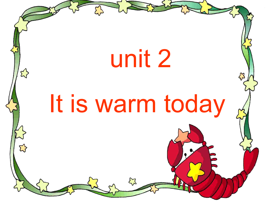 Unit4-It's-warm-today课件_第1页