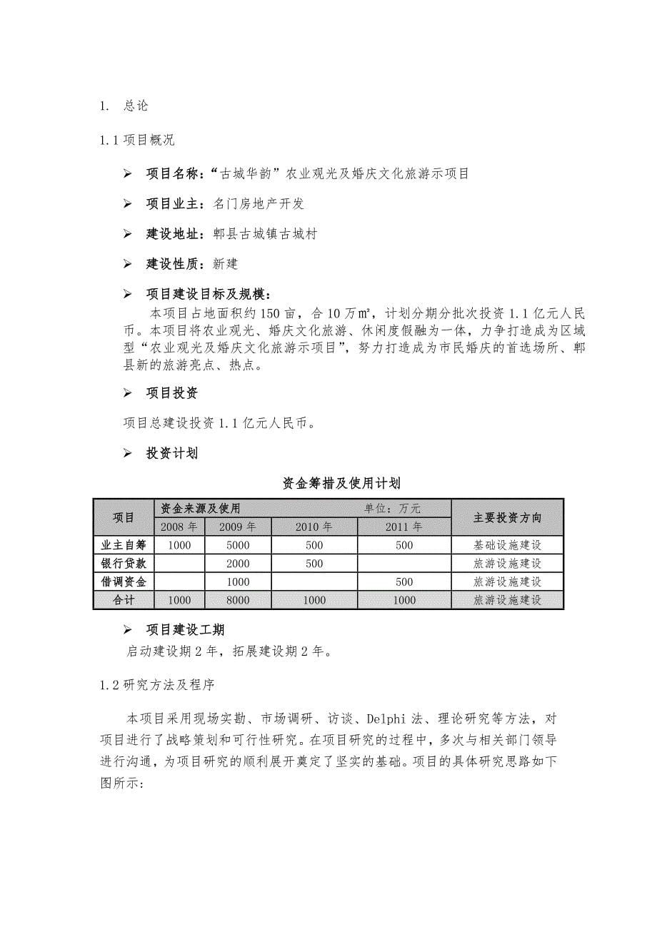 四川成都郫县古城华韵农业观光与婚庆文化旅游示范项目_第5页