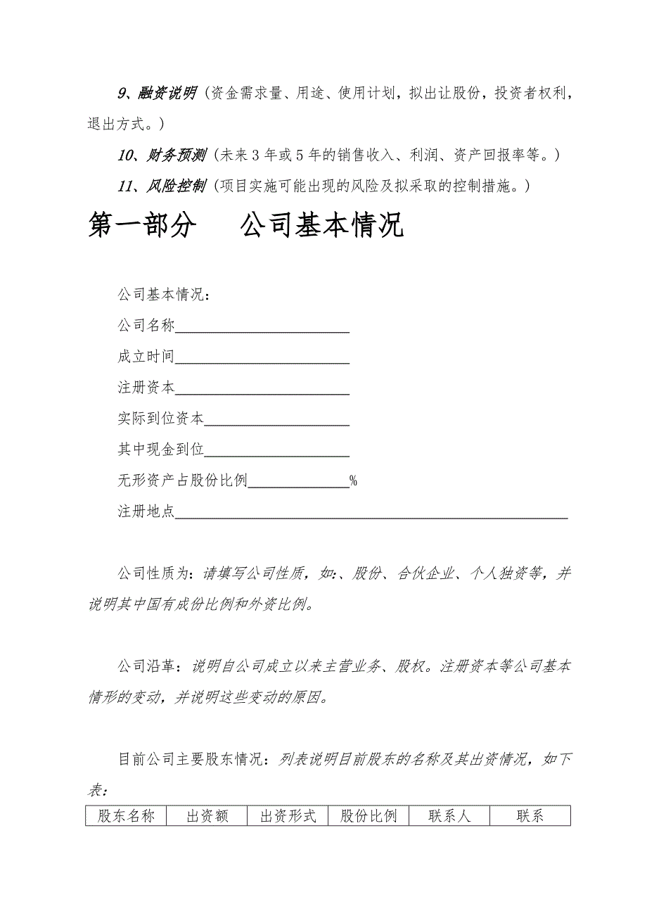 公司商业实施计划书样板_第3页